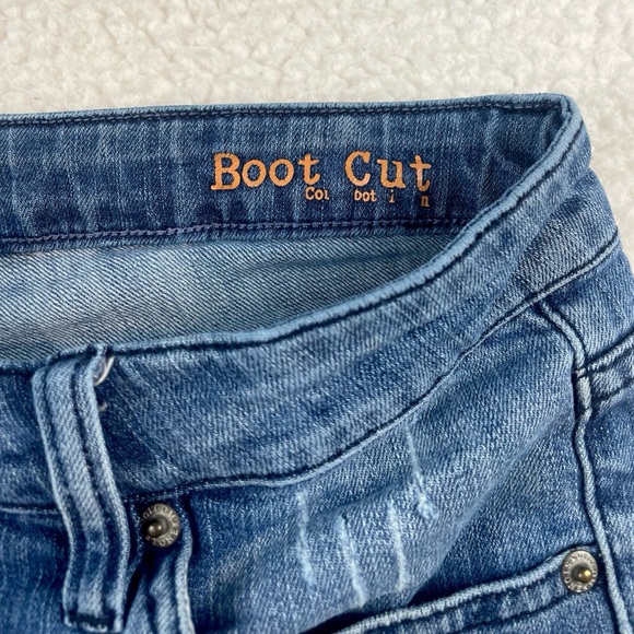 (VTG) VOLCOM • Y2K Distressed Bootcut Jeans - Picture 11 of 15